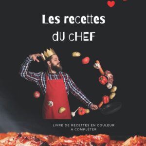 cahier de recettes de cuisine du chef