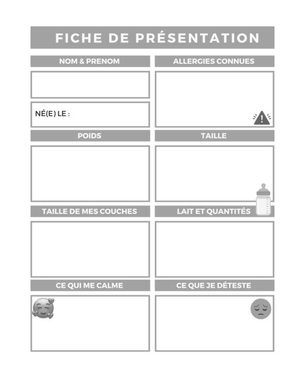 Cahier Liaison Bébé