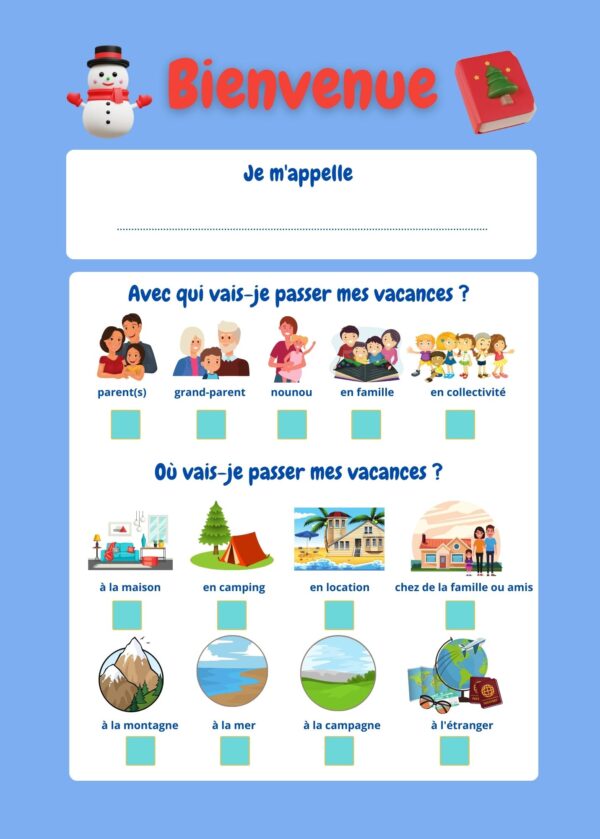 Raconte-moi tes vacances : Le Cahier d'Activités Créatif et Émotionnel pour les Enfants de 6 à 9 Ans 🌞✏️