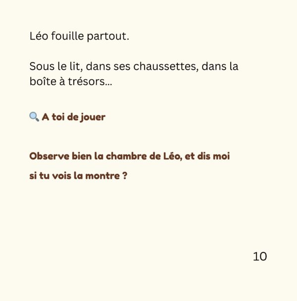 Livre interactif - Léo & Noisette – La montre disparue - dès 6 ans📖