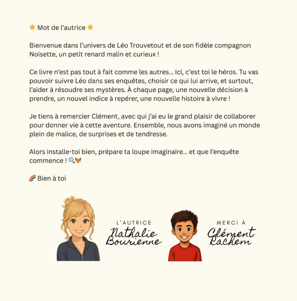 Livre interactif - Léo & Noisette – La montre disparue - dès 6 ans📖