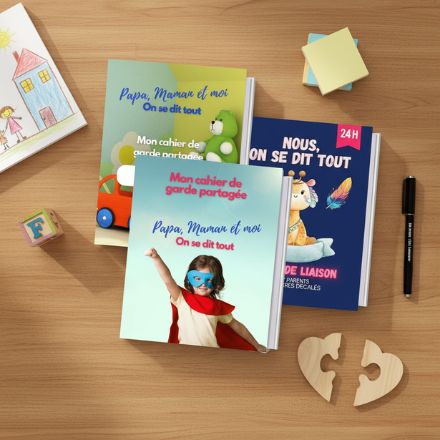 Cahier de liaison pour parents séparés, outil pratique pour organiser la garde alternée et rassurer les enfants. Cahier de liaison parents séparés – garde alternée