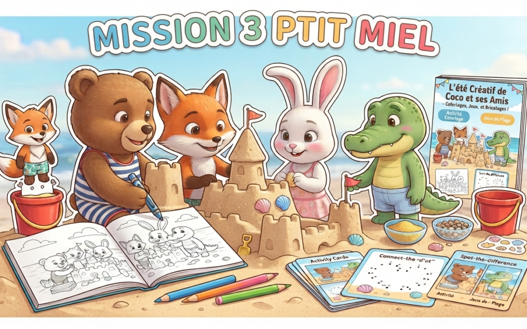 Mission 3 P&rsquo;tit Miel : Le château de Coco  a disparu🏖️Activité gratuite