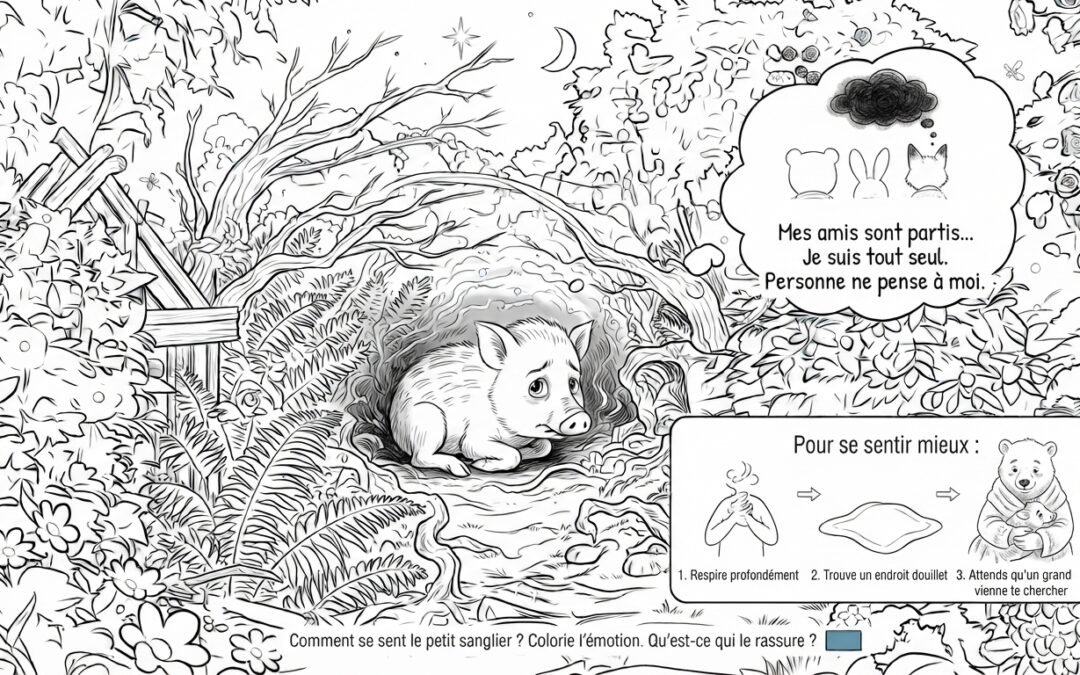 Mission 6 P’tit Miel : activité à imprimer | Peur d’être oublié